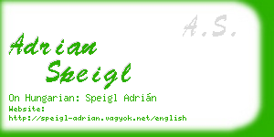 adrian speigl business card